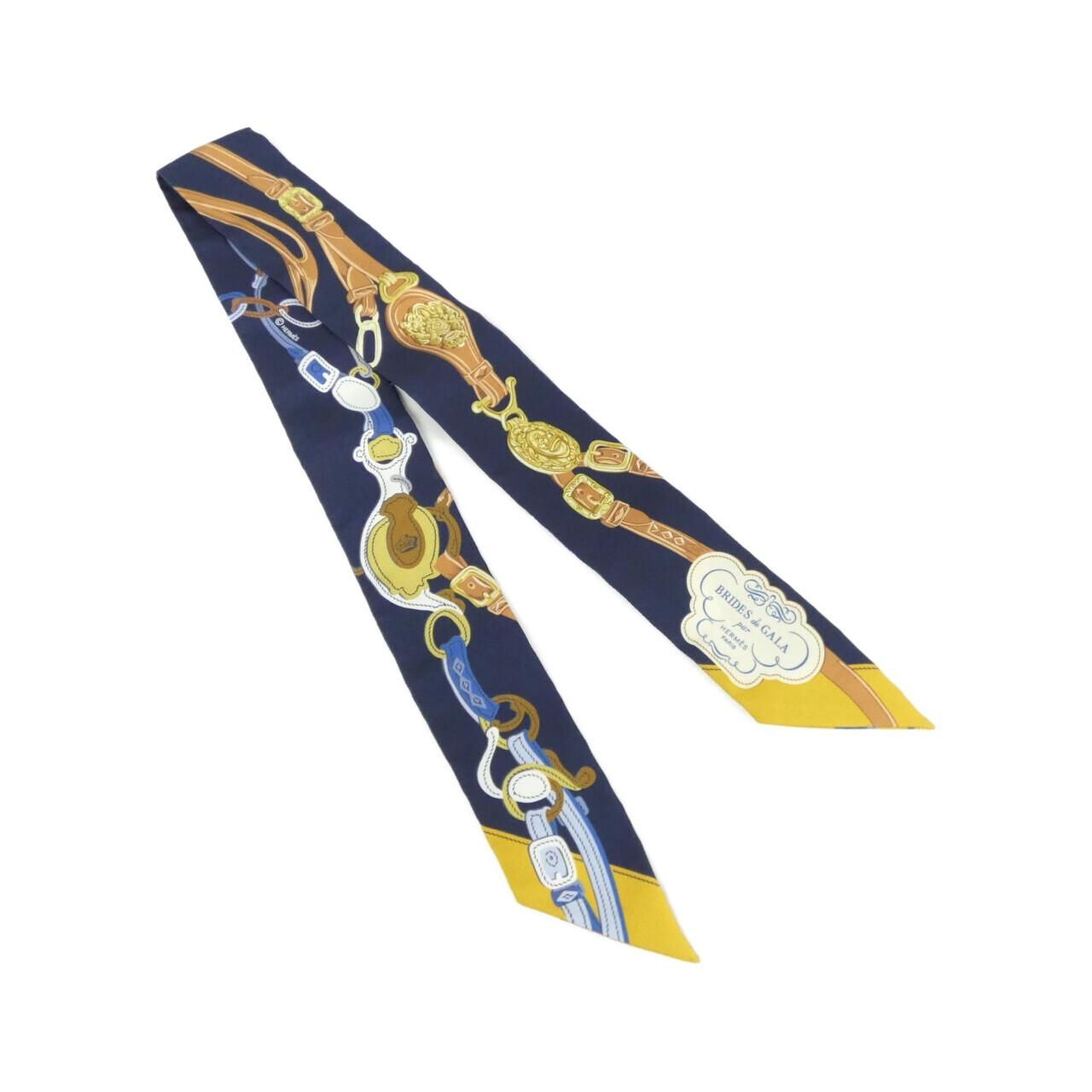 Hermes Brides de Gala Applique Twilly Scarf