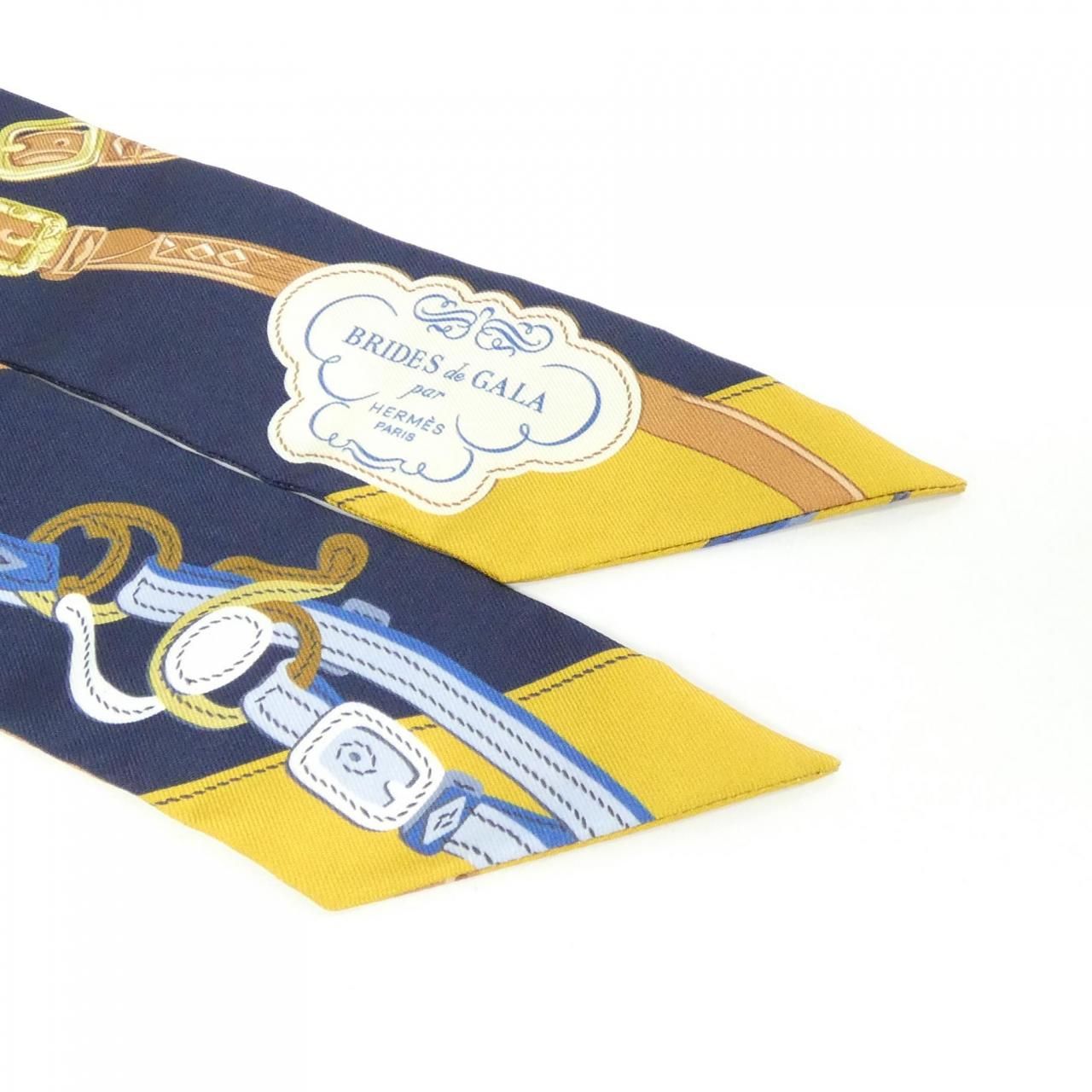 Hermes Brides de Gala Applique Twilly Scarf — view 2