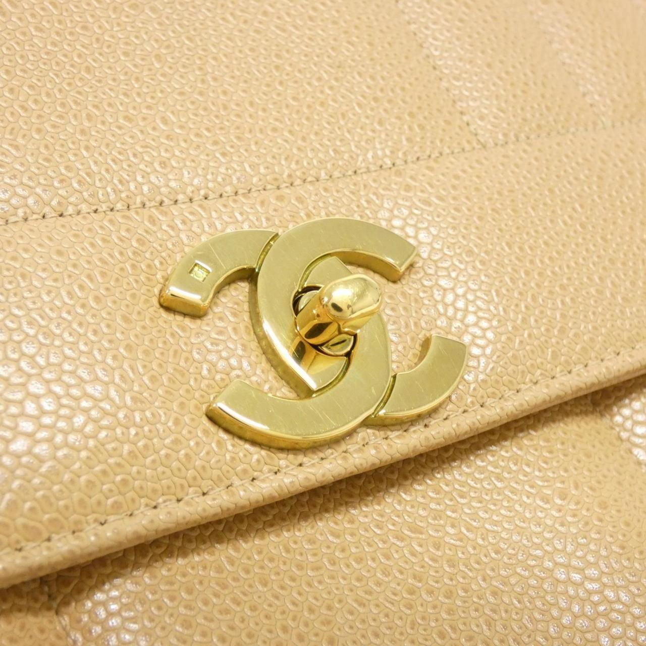 Chanel Vintage Bag Handbag Beige — view 4