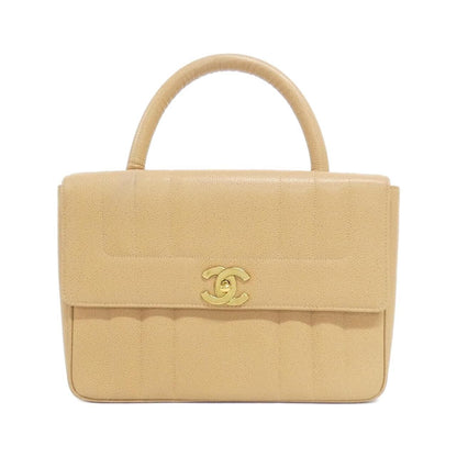 Chanel Vintage Bag Handbag Beige