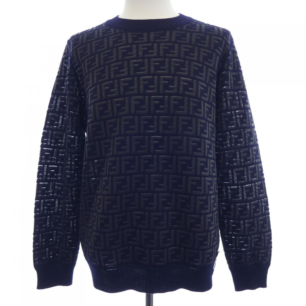 Fendi Embroidered Cotton Sweatshirt Aauq Knit