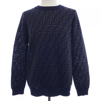 Fendi Embroidered Cotton Sweatshirt Aauq Knit