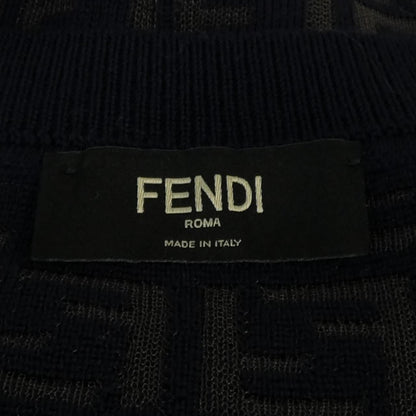 Fendi Embroidered Cotton Sweatshirt Aauq Knit — view 4