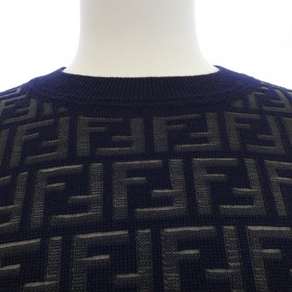 Fendi Embroidered Cotton Sweatshirt Aauq Knit — view 5