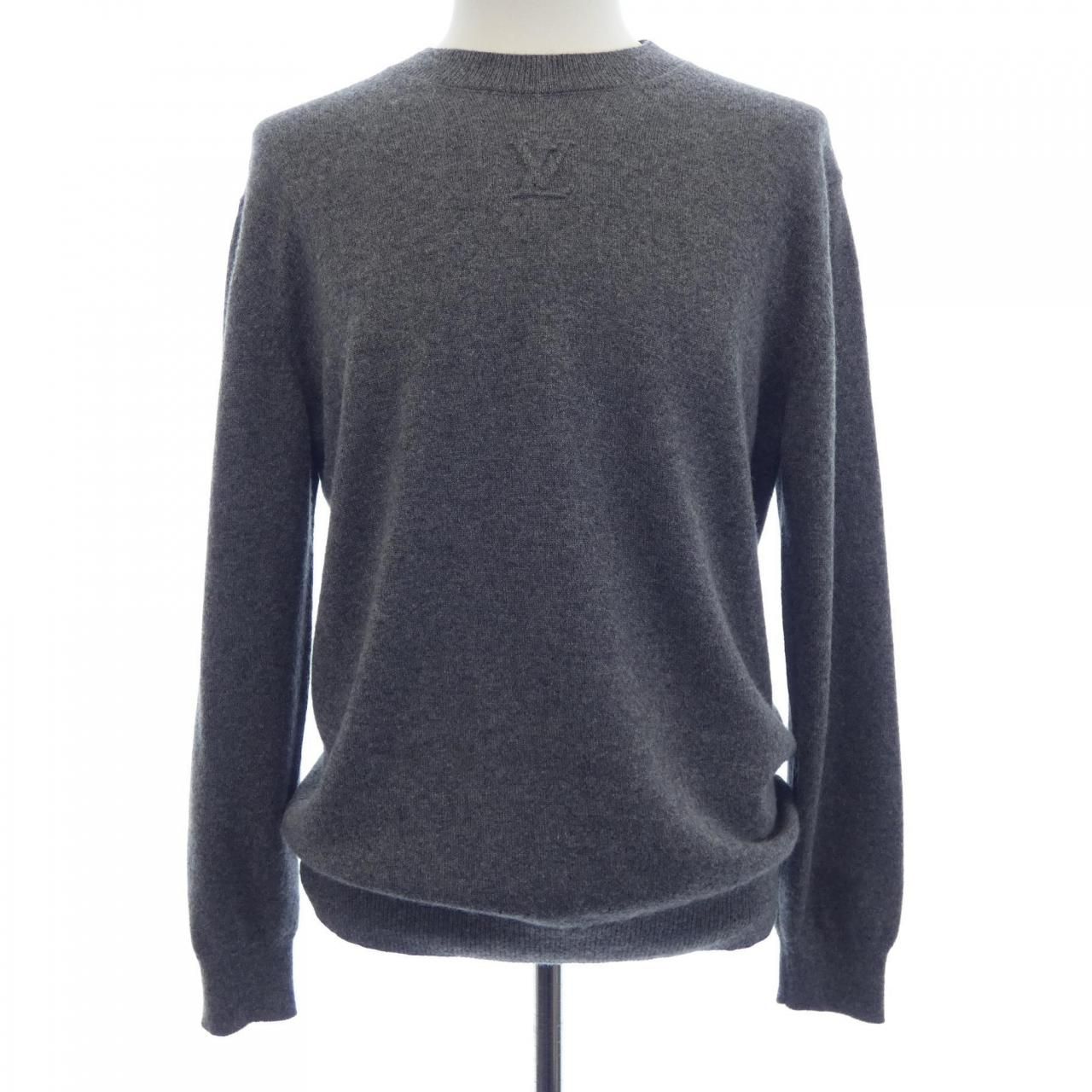 Louis Vuitton LV Embossed Cashmere Cleave Neck Knit Sweater