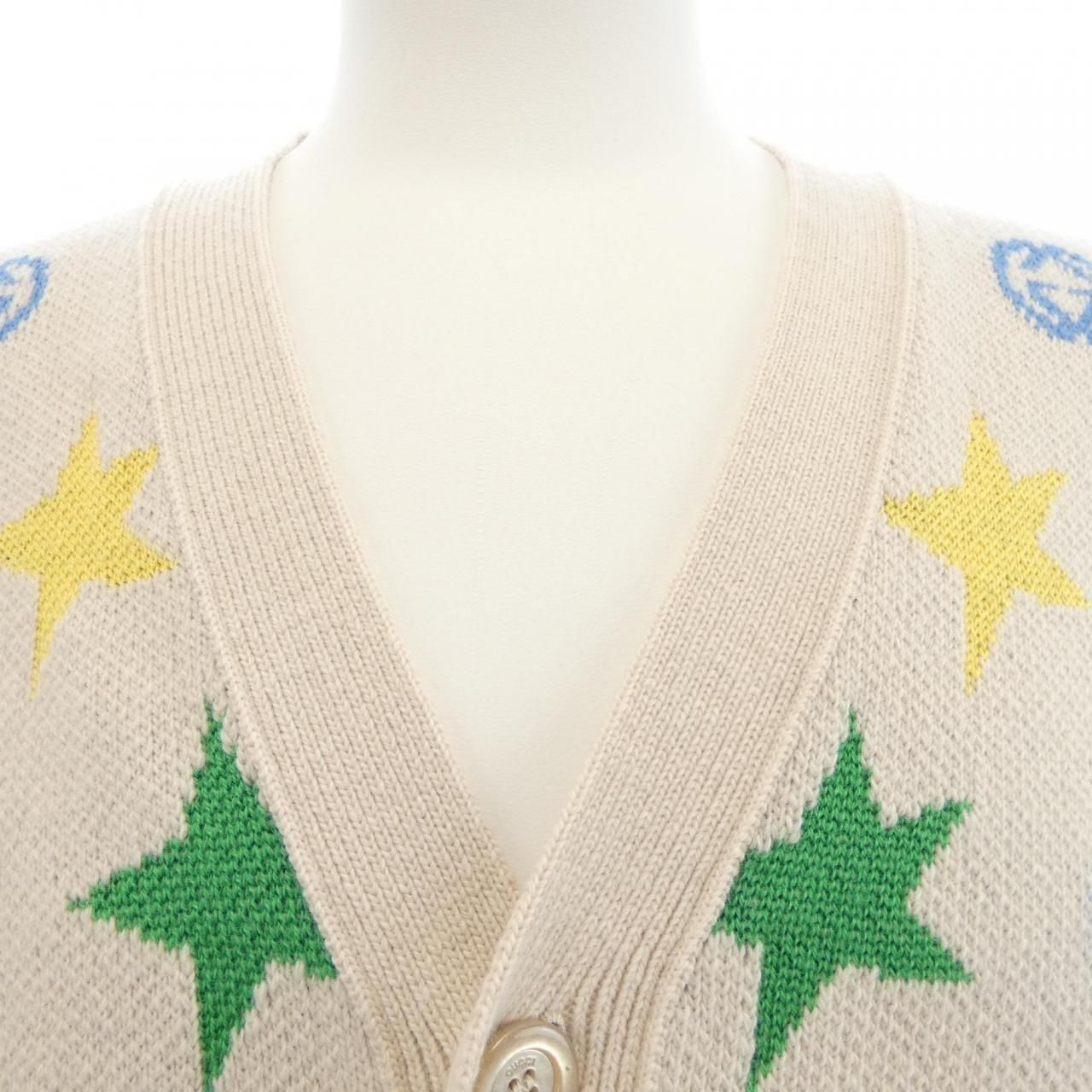 Gucci Interlocking Cardigan Beige — view 5