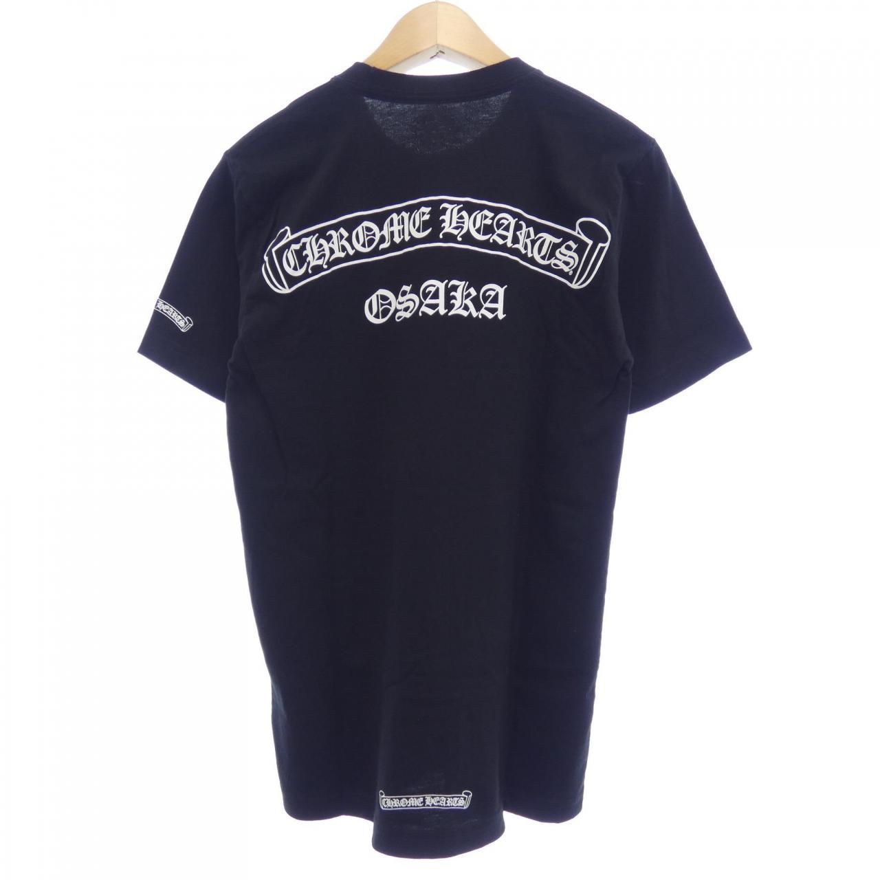 Chrome Hearts Osaka Limited Vertical Logo Scroll Label T-Shirt — view 2