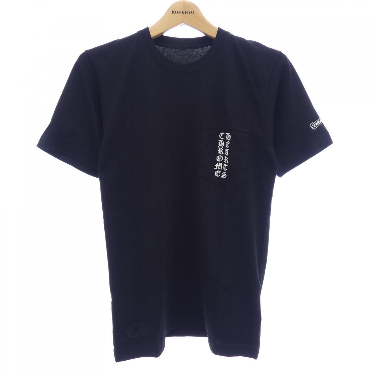 Chrome Hearts Osaka Limited Vertical Logo Scroll Label T-Shirt