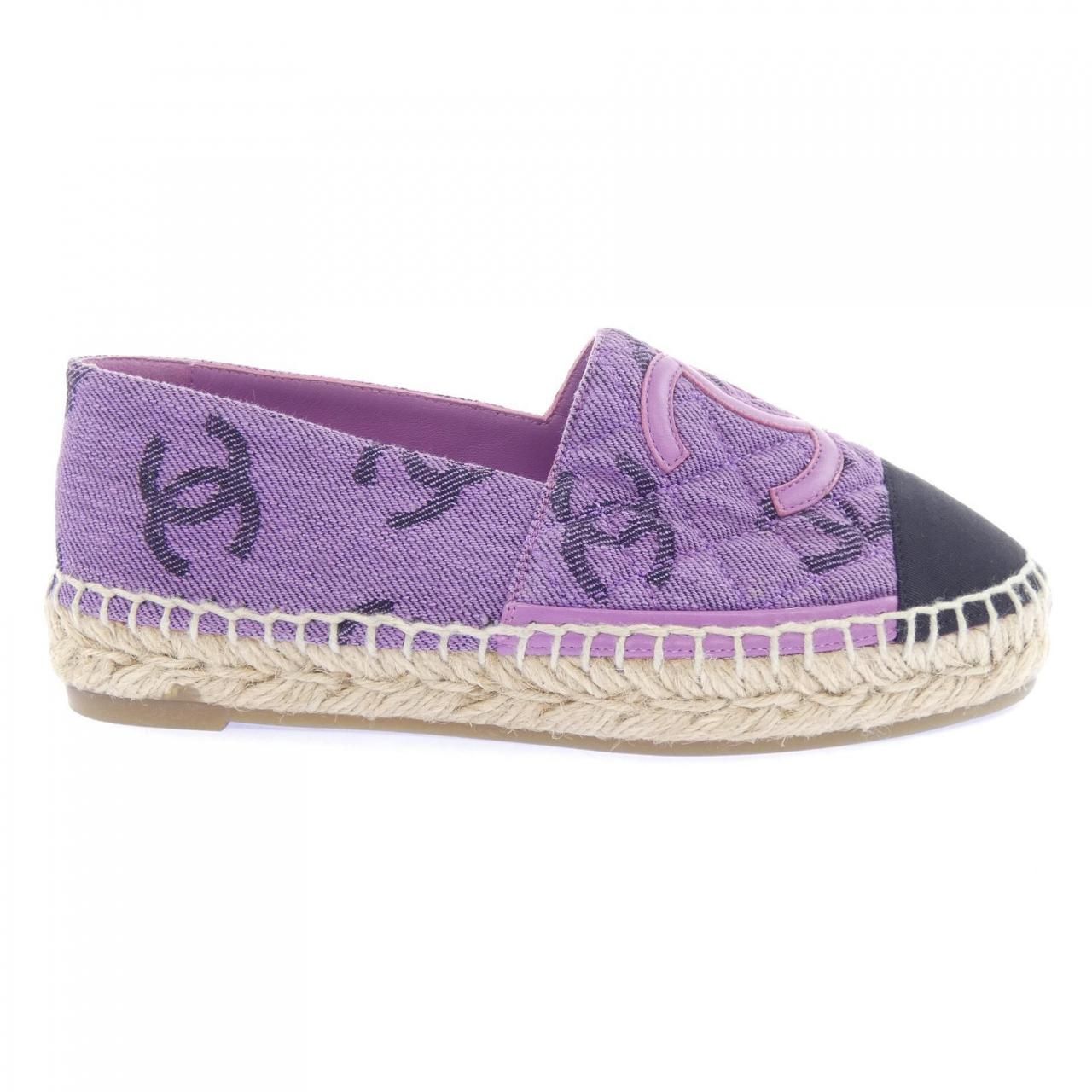 Chanel Espadrilles Shoes Purple