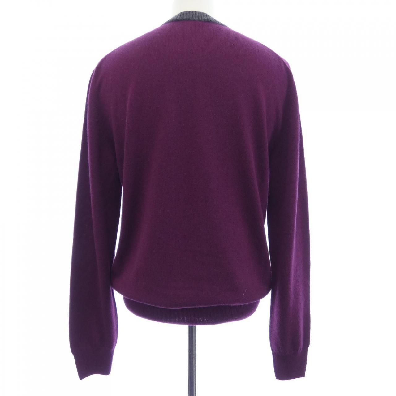 Hermes Knit Sweater Purple — view 2