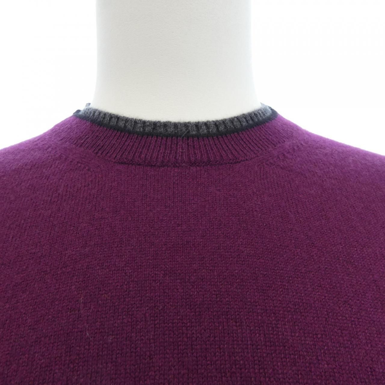 Hermes Knit Sweater Purple — view 5