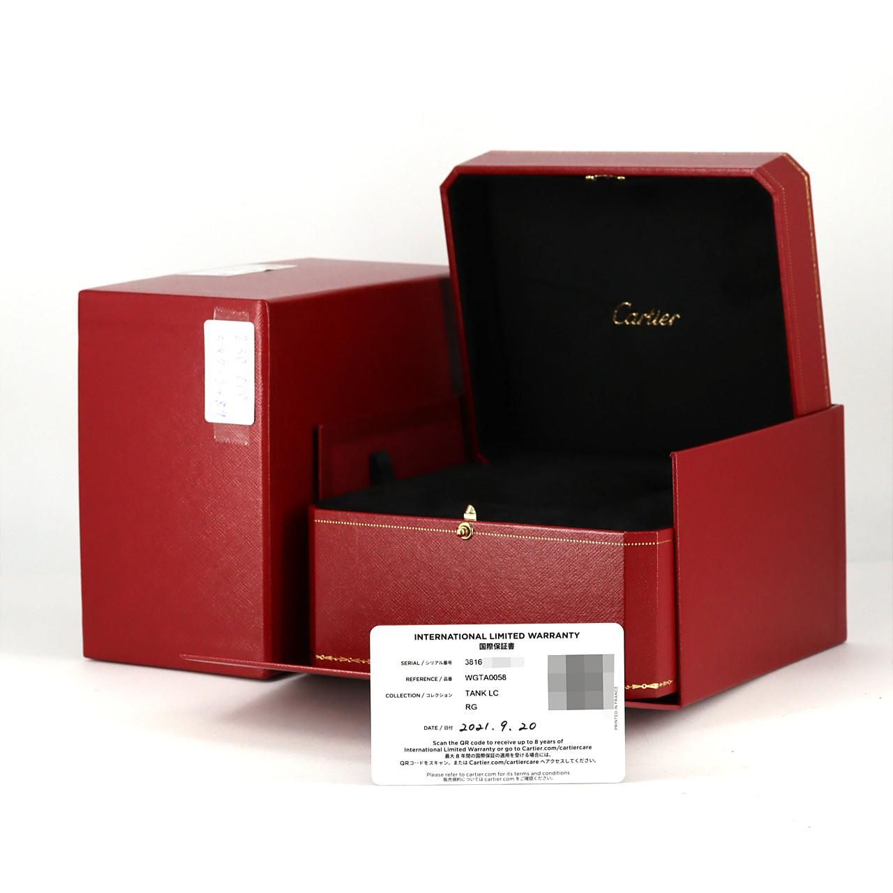 Cartier Tank Louis LM PG RG Manual Winding Watch — view 7