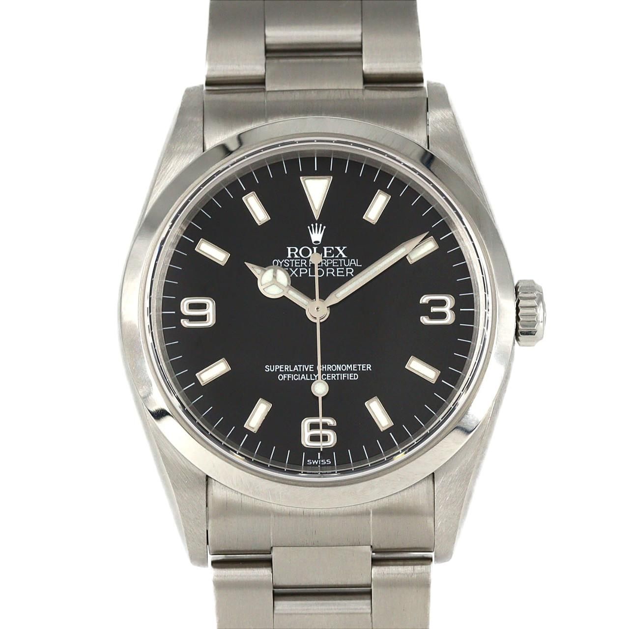 Rolex Explorer I SS Automatic Winding a Number Watch