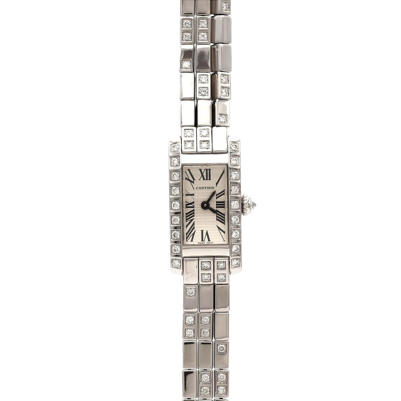 Cartier Tank Aron Geranier WG D Bracelet D WG Quartz