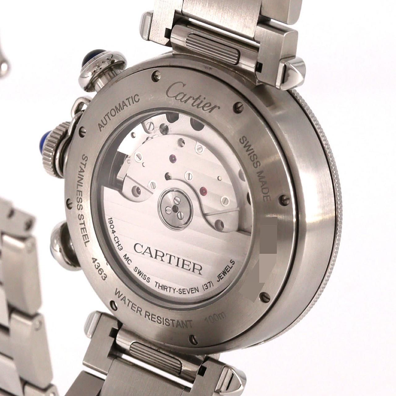 Cartier Pasha de Cartier Chronograph SS Automatic Winding Watch — view 5