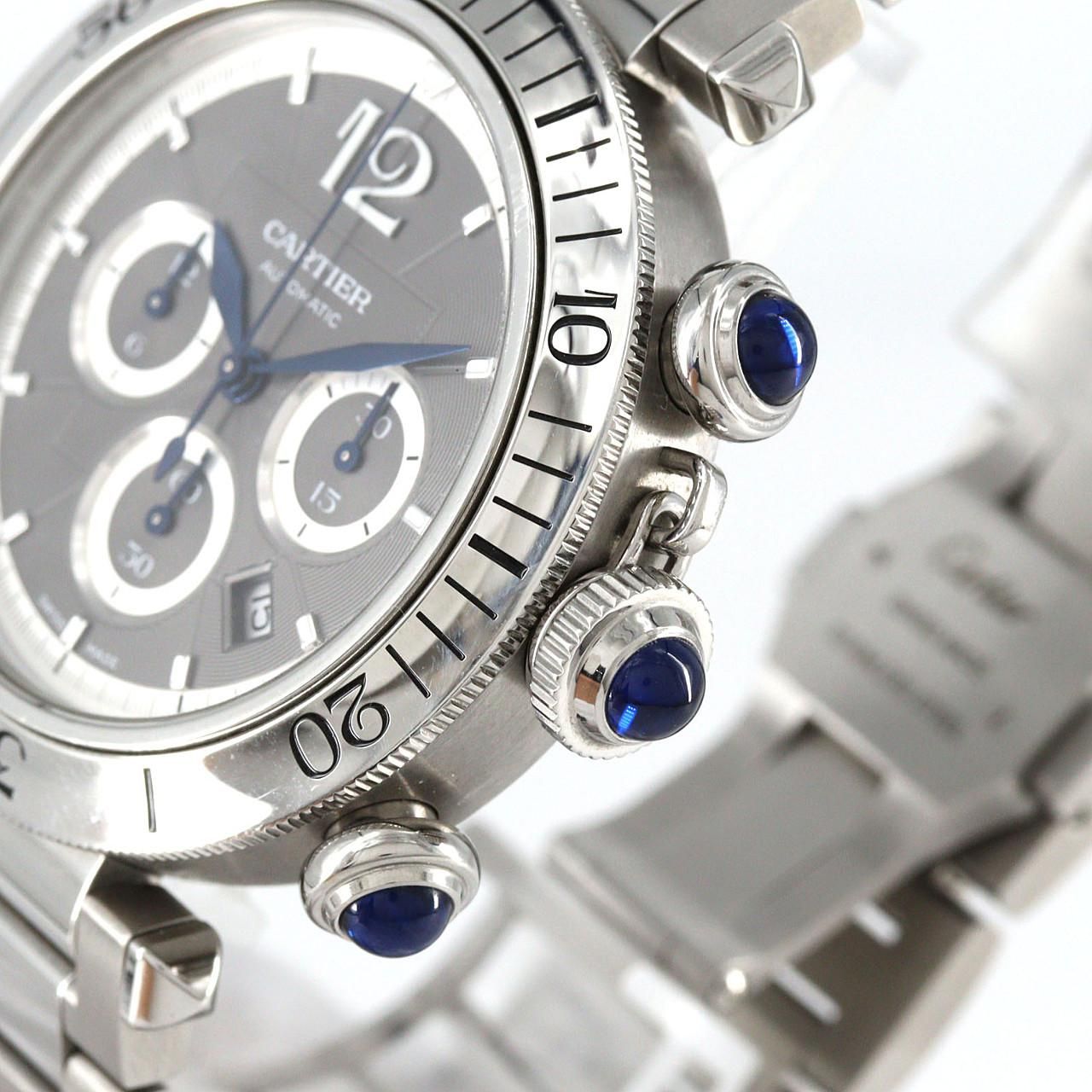 Cartier Pasha de Cartier Chronograph SS Automatic Winding Watch — view 3