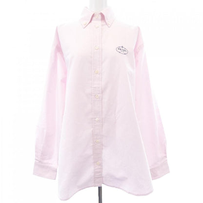 Prada Embroidered Oxford Cotton Shirt