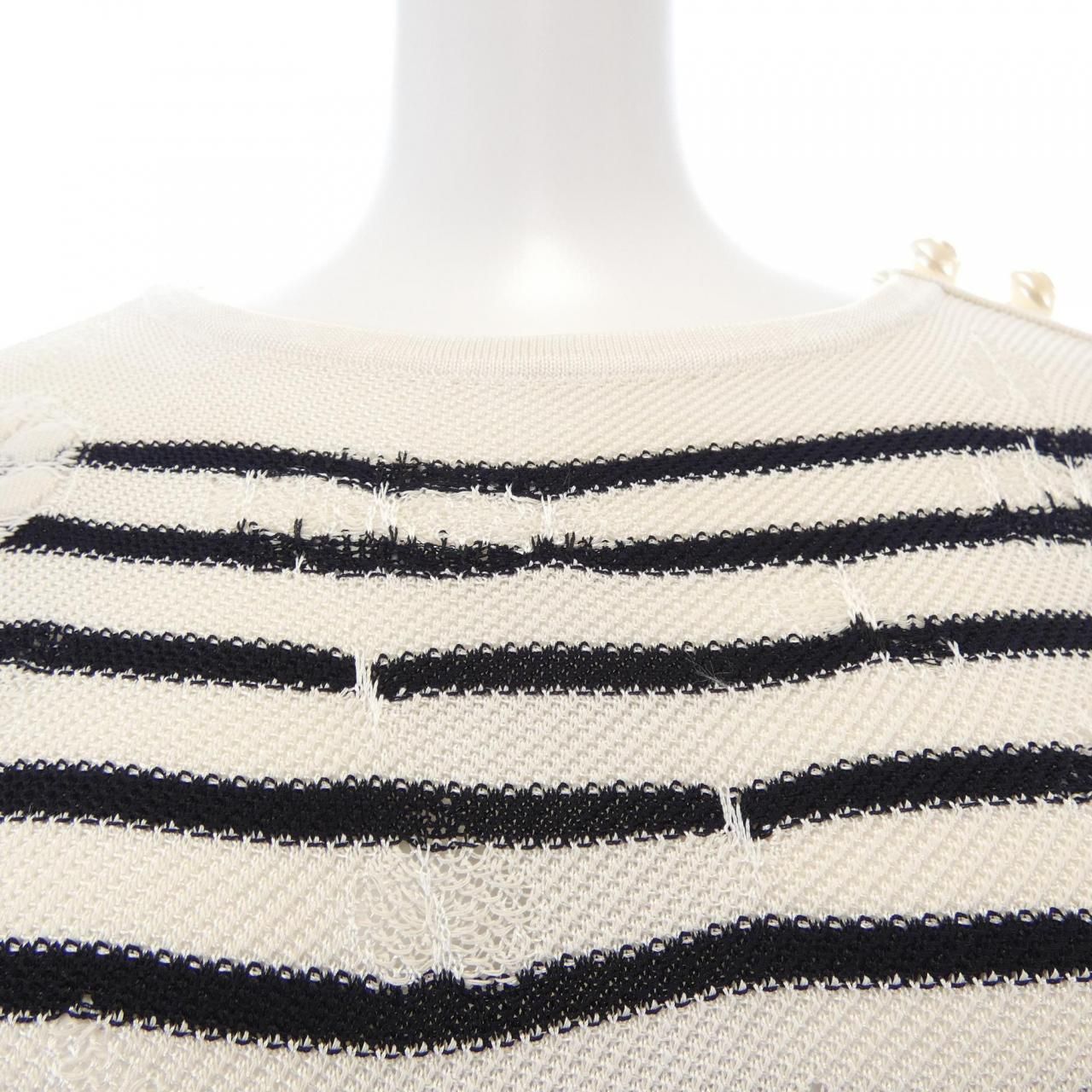Chanel Knit Sweater White — view 6