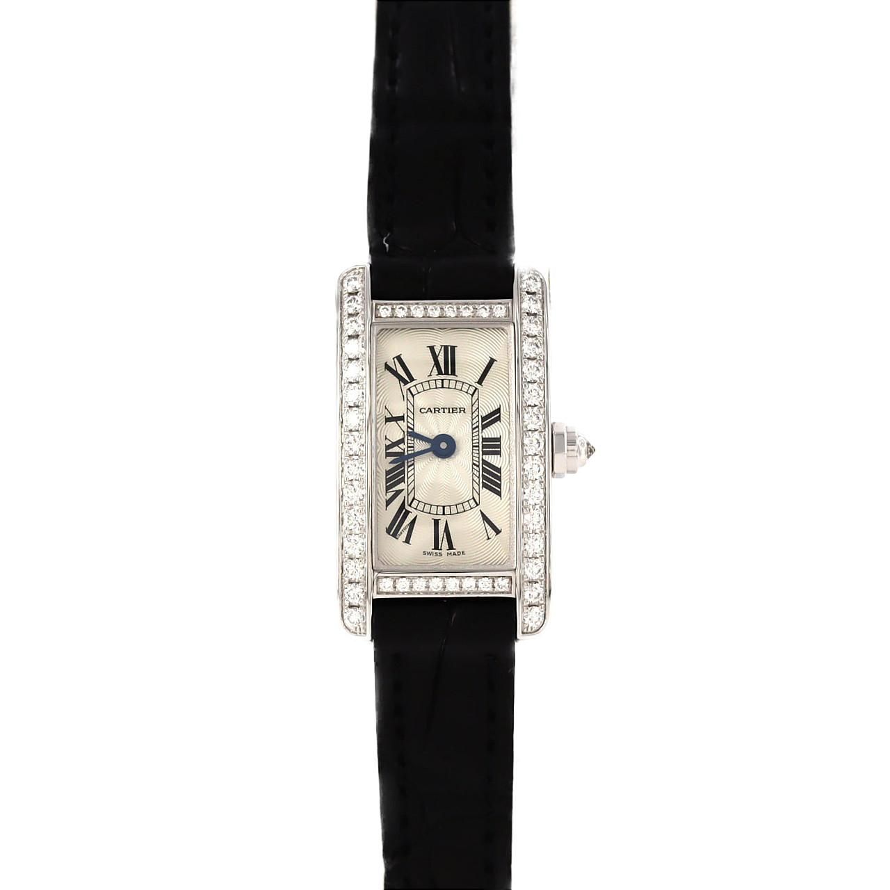 Cartier Mini Tank American WG D WG Quartz Watch