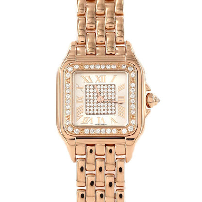 Cartier Panthere de Cartier SM PG D Center Pave PG RG Quartz Watch