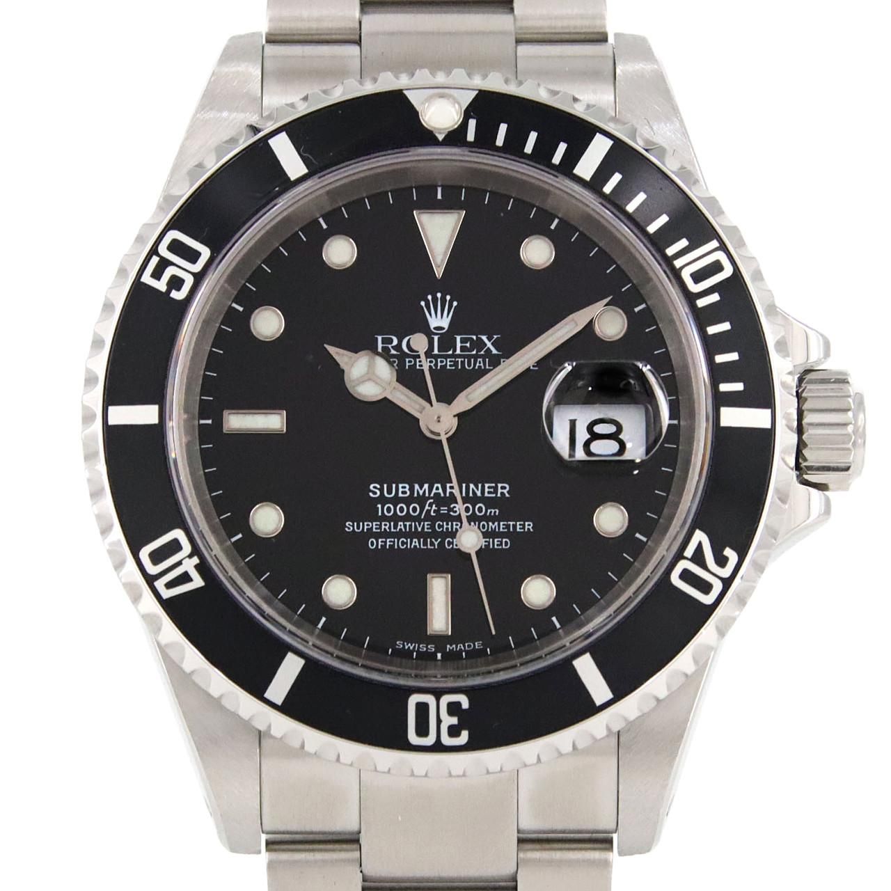 Rolex Submariner Date SS Automatic Winding a Number Watch