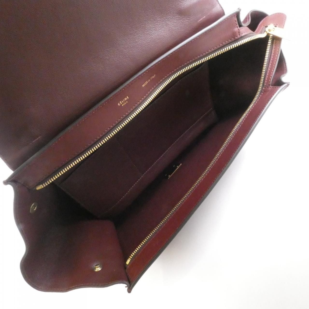 Celine Bag Handbag Burgundy — view 7