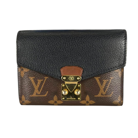 Louis Vuitton Monogram Bifold Wallet Portefeuille Pallas Compact Brown