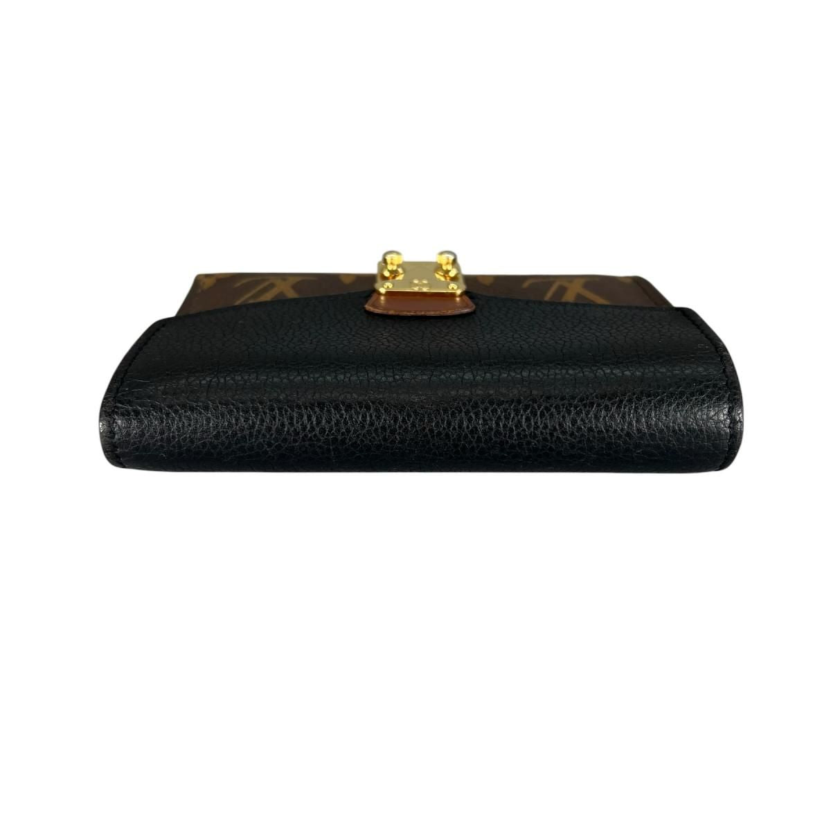 Louis Vuitton Monogram Bifold Wallet Portefeuille Pallas Compact Brown — view 3