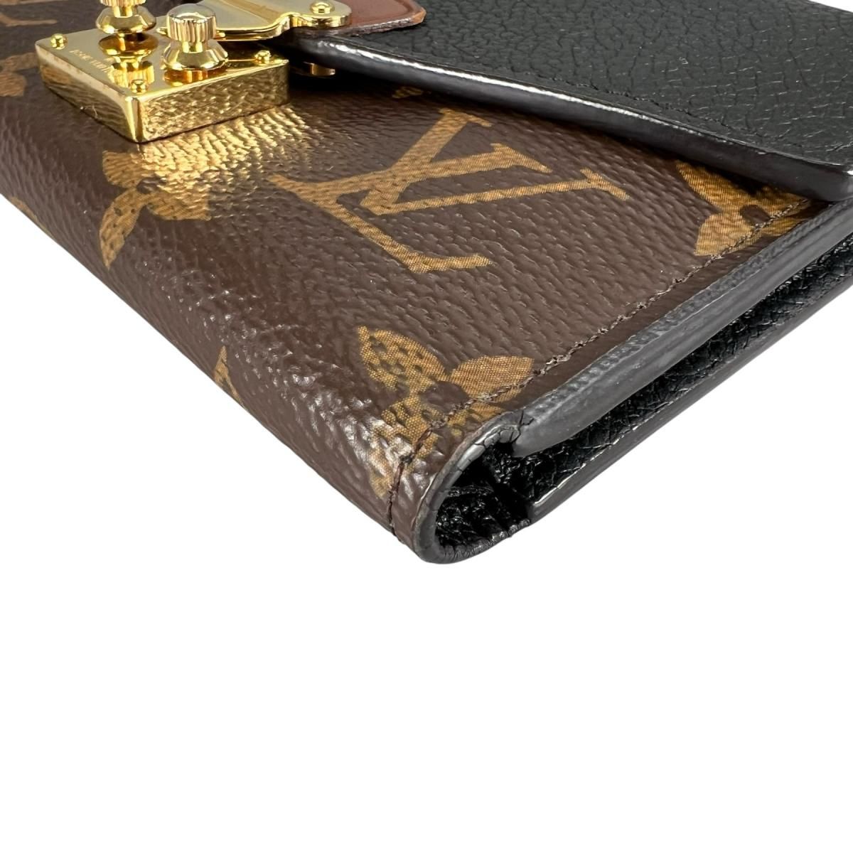Louis Vuitton Monogram Bifold Wallet Portefeuille Pallas Compact Brown — view 5
