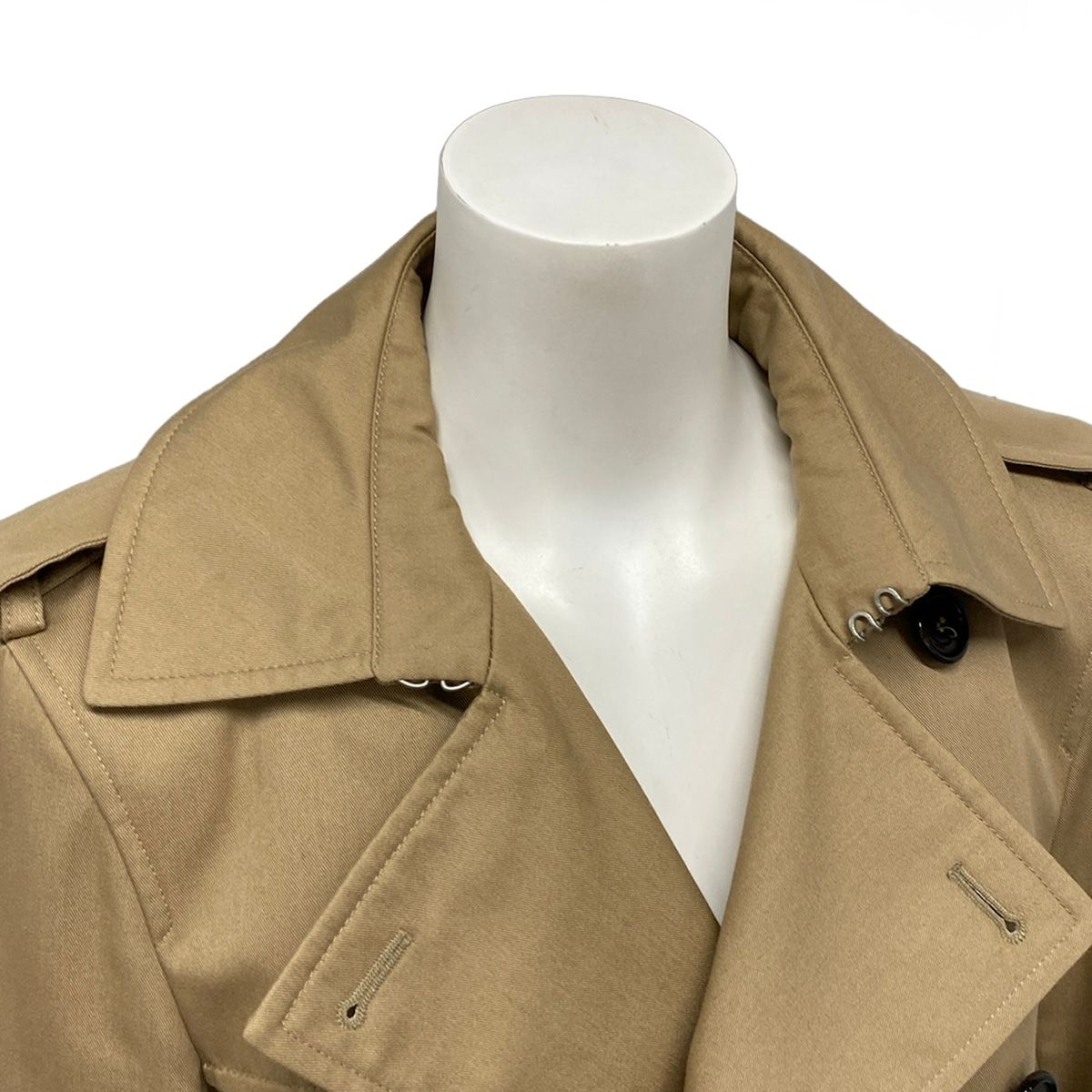 Saint Laurent Paris Trench Coat 34 S Beige Cotton