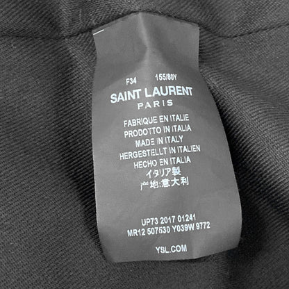 Saint Laurent Paris Trench Coat 34 S Beige Cotton
