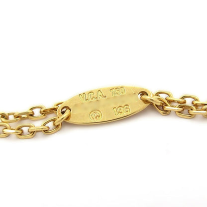 Van Cleef & Arpels Necklace Vintage Alhambra 18k Yellow Gold Diamond Pave — view 5