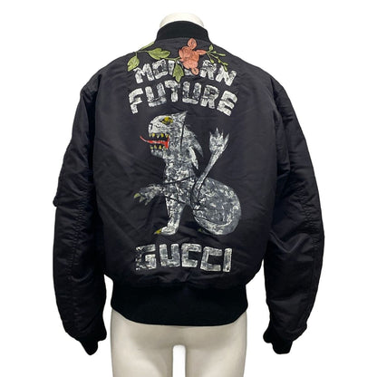 Gucci Jacket 46 S Black Pink Green Reversible Zip — view 2