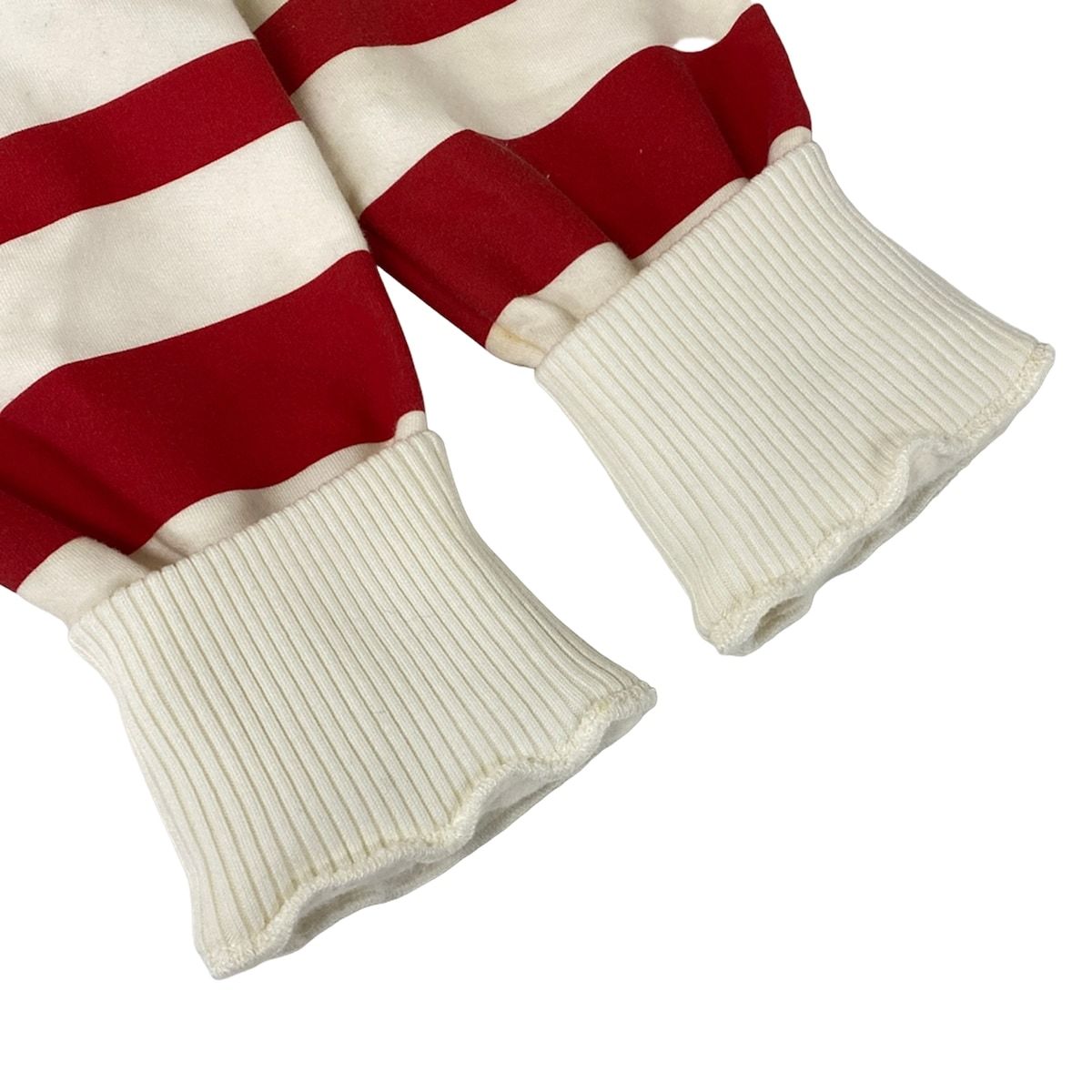 Chanel Sweatshirt 36 S Ivory Red Multi Crew Neck Long Sleeve Mademoiselle Cotton — view 6