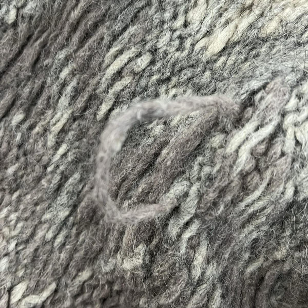 Max Maraweekend Coat L Gray Beige Dark Brown Multi Long Sleeve Knit Spring — view 6