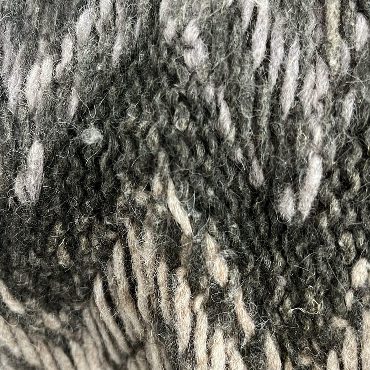 Max Maraweekend Coat L Gray Beige Dark Brown Multi Long Sleeve Knit Spring — view 7