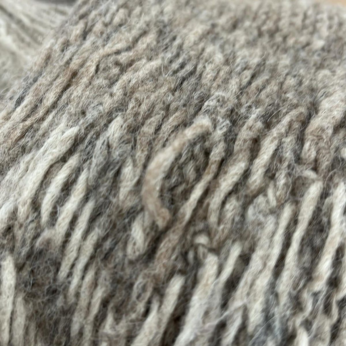 Max Maraweekend Coat L Gray Beige Dark Brown Multi Long Sleeve Knit Spring — view 5