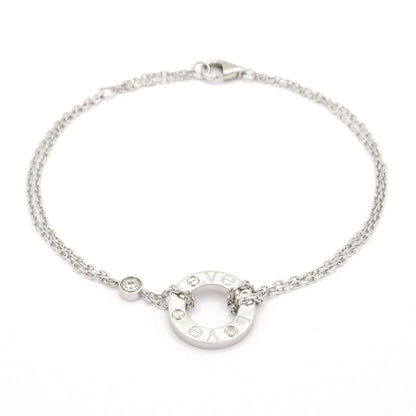 Cartier Bracelet Love Circle 18k White Gold Diamond