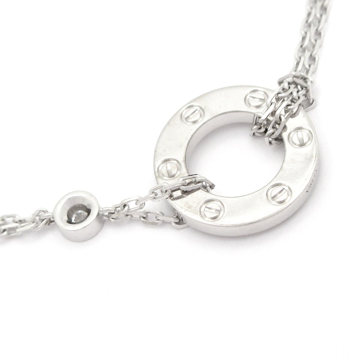 Cartier Bracelet Love Circle 18k White Gold Diamond — view 3