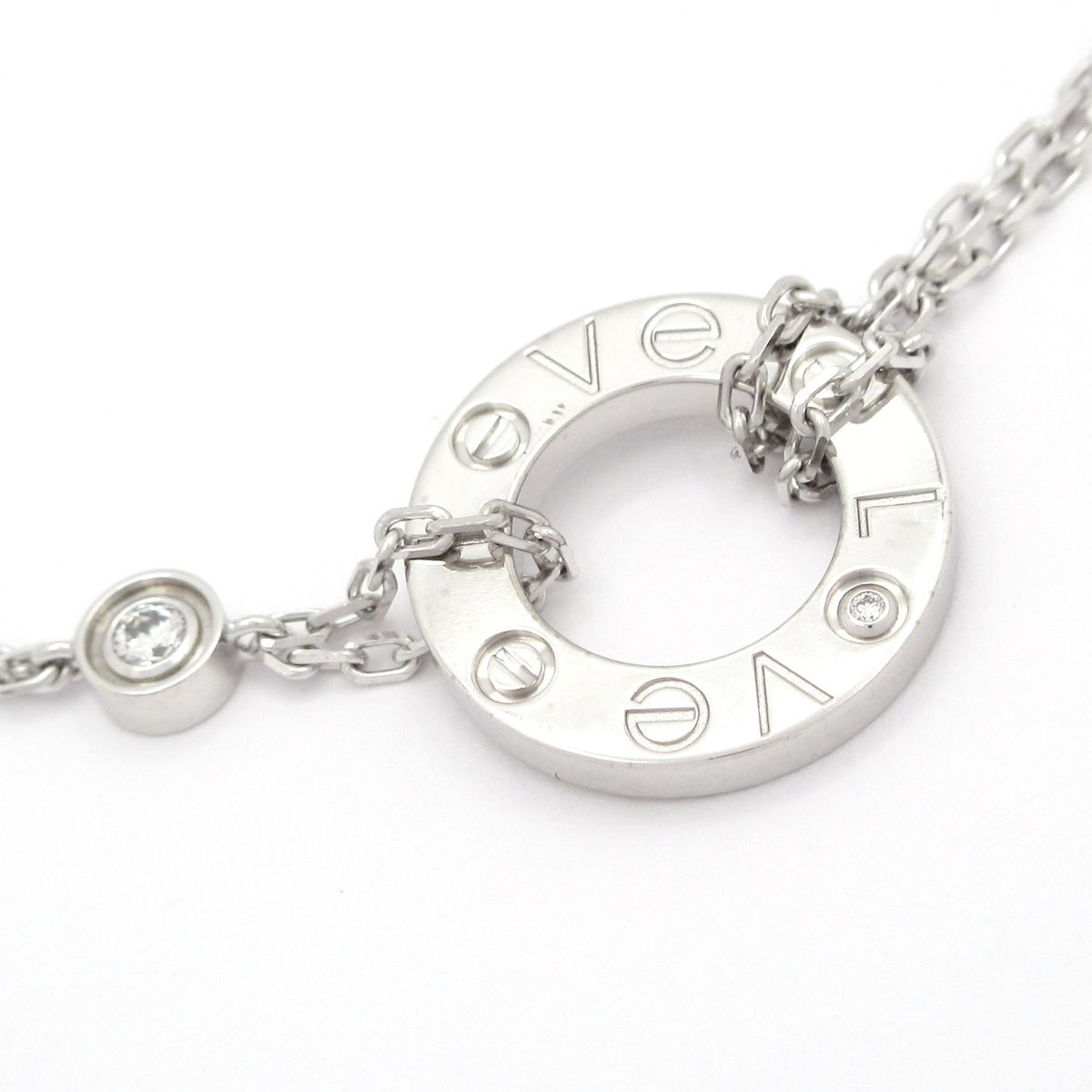 Cartier Bracelet Love Circle 18k White Gold Diamond — view 2