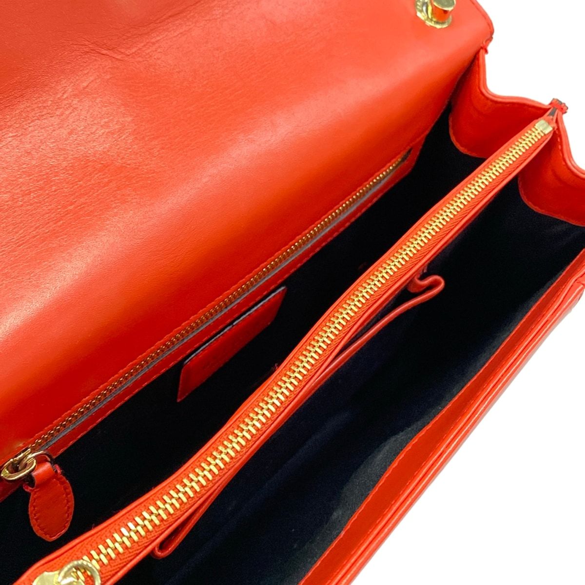 Bvlgari Shoulder Bag Serpenti Forever Red Chain Leather — view 7