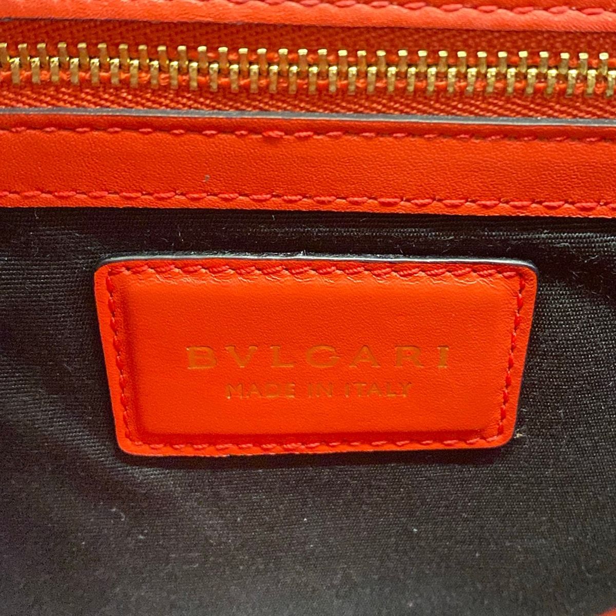 Bvlgari Shoulder Bag Serpenti Forever Red Chain Leather — view 9