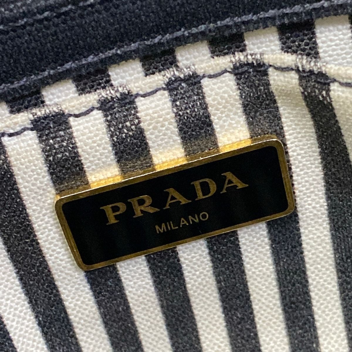 Prada Tote Canapa Black — view 8