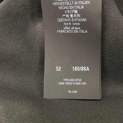 Saint Laurent Paris Pants 52 Joggers in Lambskin Long Black Full Length Leather — view 4