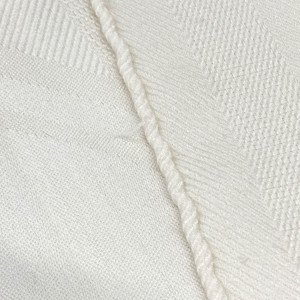 Hermes Shawl New Bliss Ivory Cashmere Silk Scarf — view 4