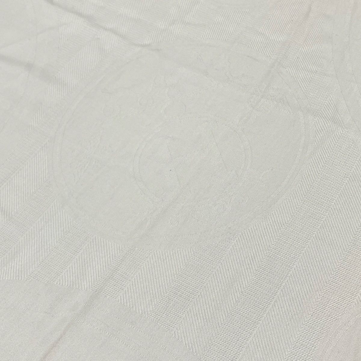 Hermes Shawl New Bliss Ivory Cashmere Silk Scarf — view 3