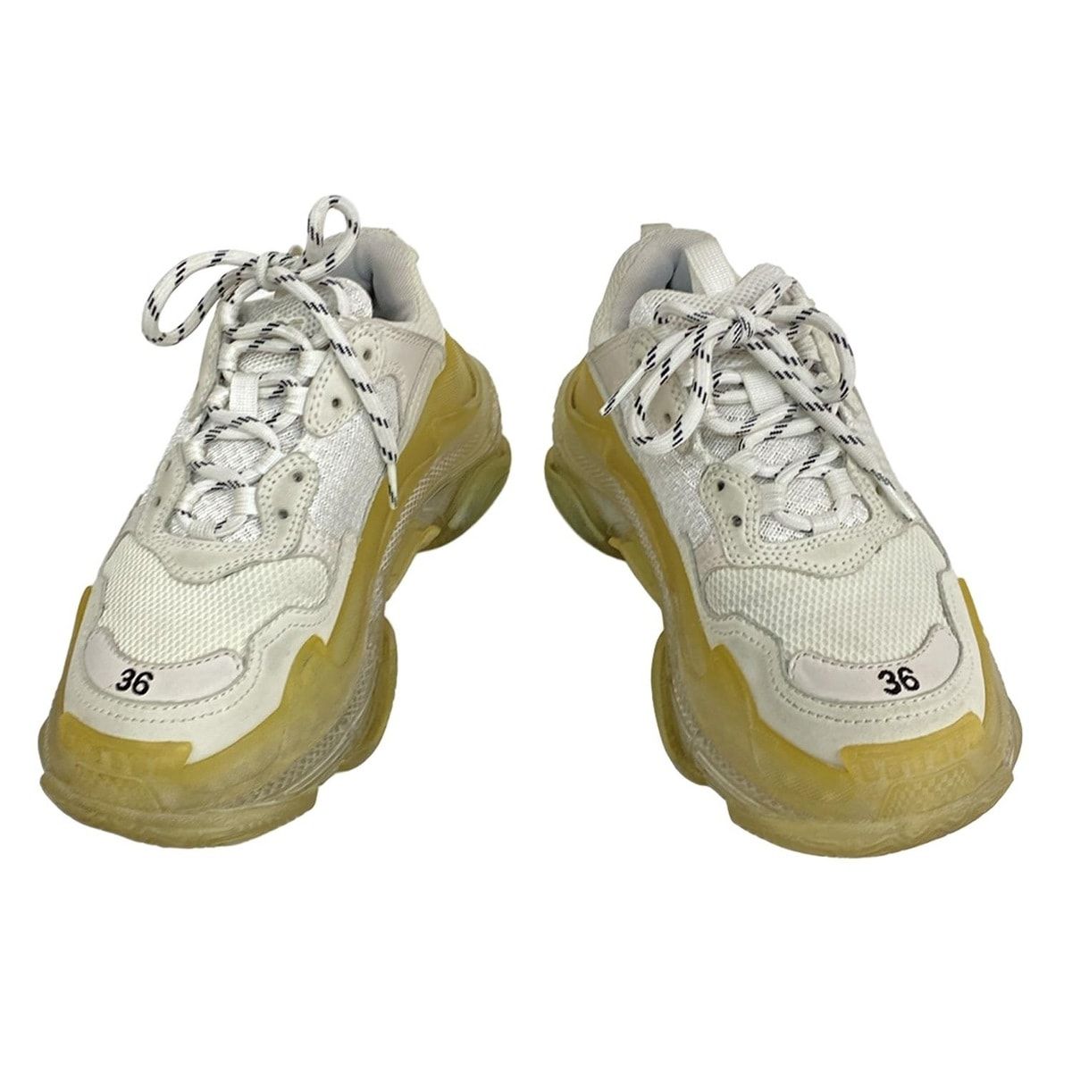 Balenciaga Sneakers Triple S White Clear Sole Leather — view 2