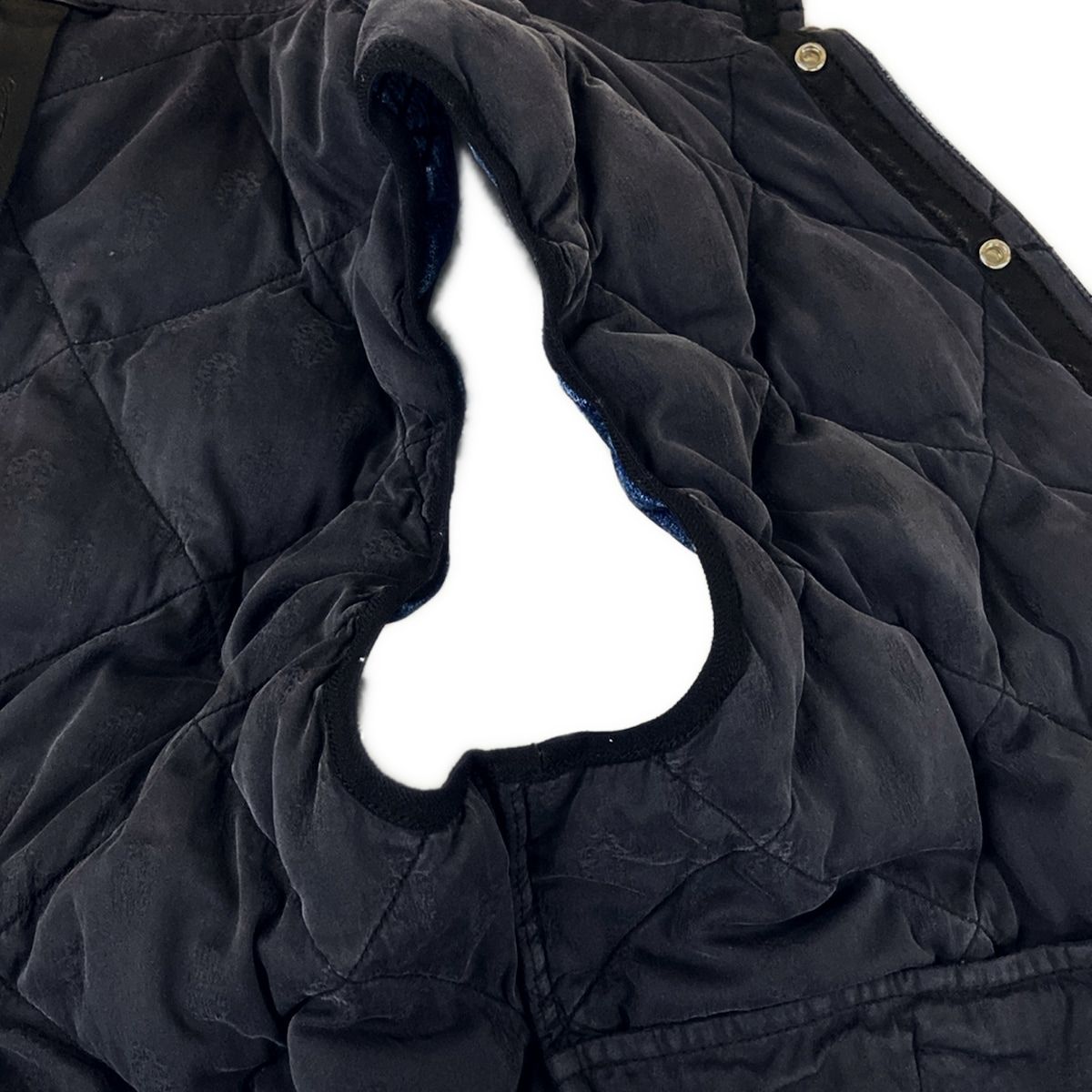 Chrome Hearts Down Vest X-large Blue Denim Quilted Autumn Winter Cotton — view 7