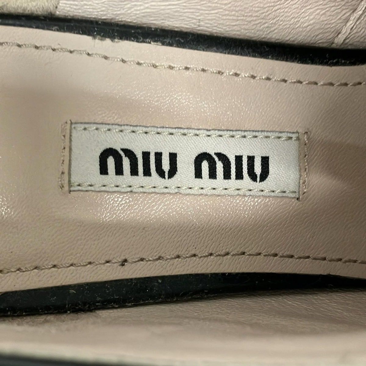 Miu Miu Shoes 37 Black Visual Leather — view 5