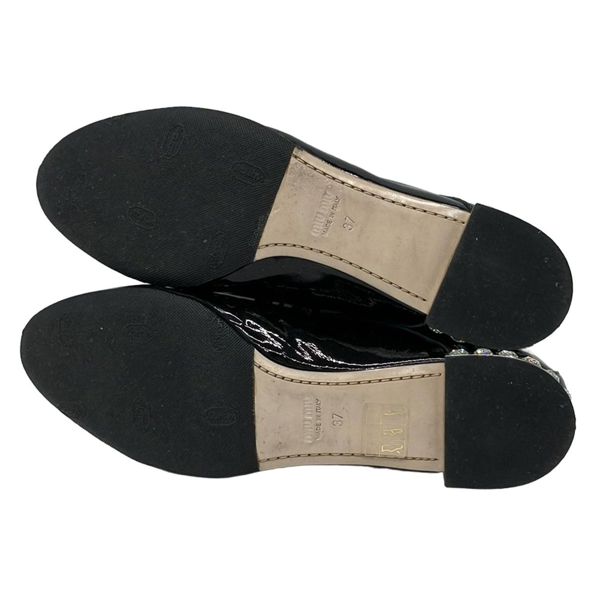 Miu Miu Shoes 37 Black Visual Leather — view 4